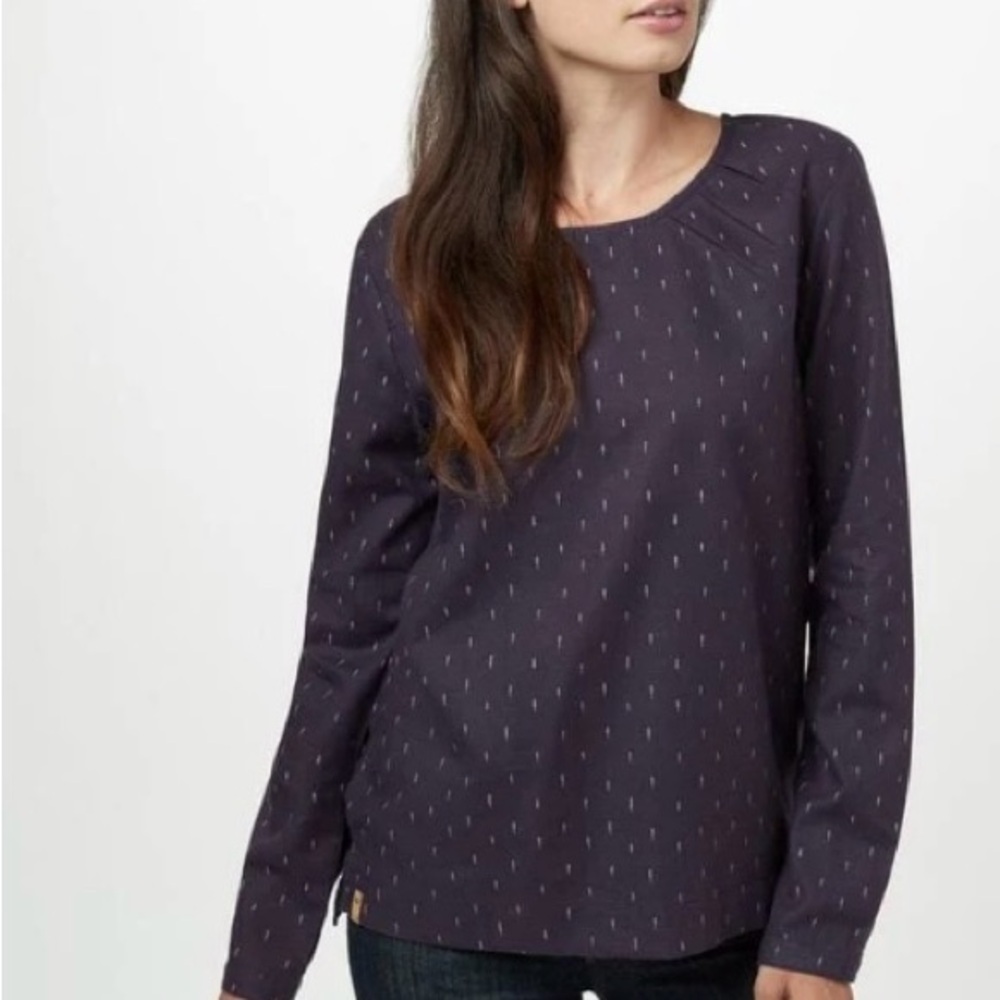 Ten Tree NWT Balsalm LS Top XS in Aubergine purple - Picture 6 of 7